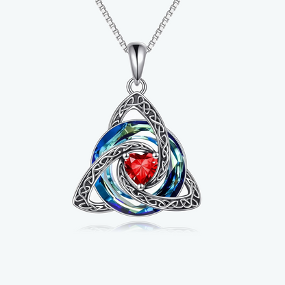 Celtic Birthstone Shield Necklace – Your Birthstone, Your Symbol, Your Story ✨