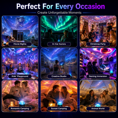 ⏳LAST DAY 49% OFF|🦖360° Smart Holographic Starry Sky Projector (HD Smart Dynamic 5D)