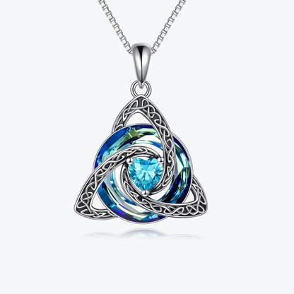 Celtic Birthstone Shield Necklace – Your Birthstone, Your Symbol, Your Story ✨