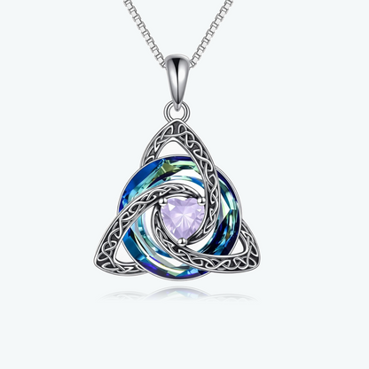 Celtic Birthstone Shield Necklace – Your Birthstone, Your Symbol, Your Story ✨