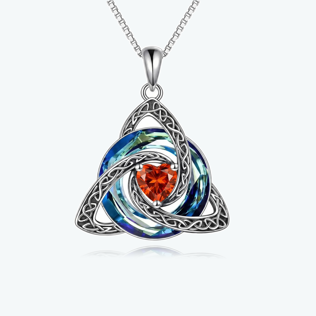 Celtic Birthstone Shield Necklace – Your Birthstone, Your Symbol, Your Story ✨