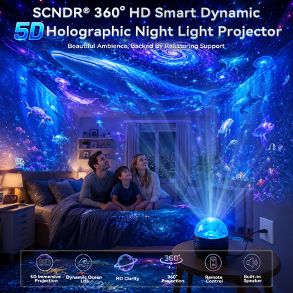 ⏳LAST DAY 49% OFF|🦖360° Smart Holographic Starry Sky Projector (HD Smart Dynamic 5D)