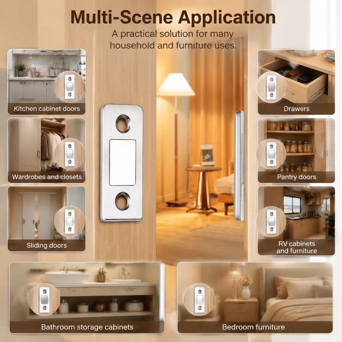 🧲 Tired of Loose Cabinet Doors? This Magnetic Catch Fixes It in Seconds