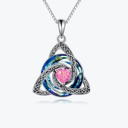 Celtic Birthstone Shield Necklace – Your Birthstone, Your Symbol, Your Story ✨