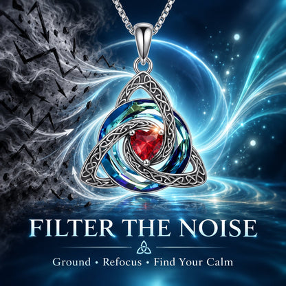 Celtic Birthstone Shield Necklace – Your Birthstone, Your Symbol, Your Story ✨