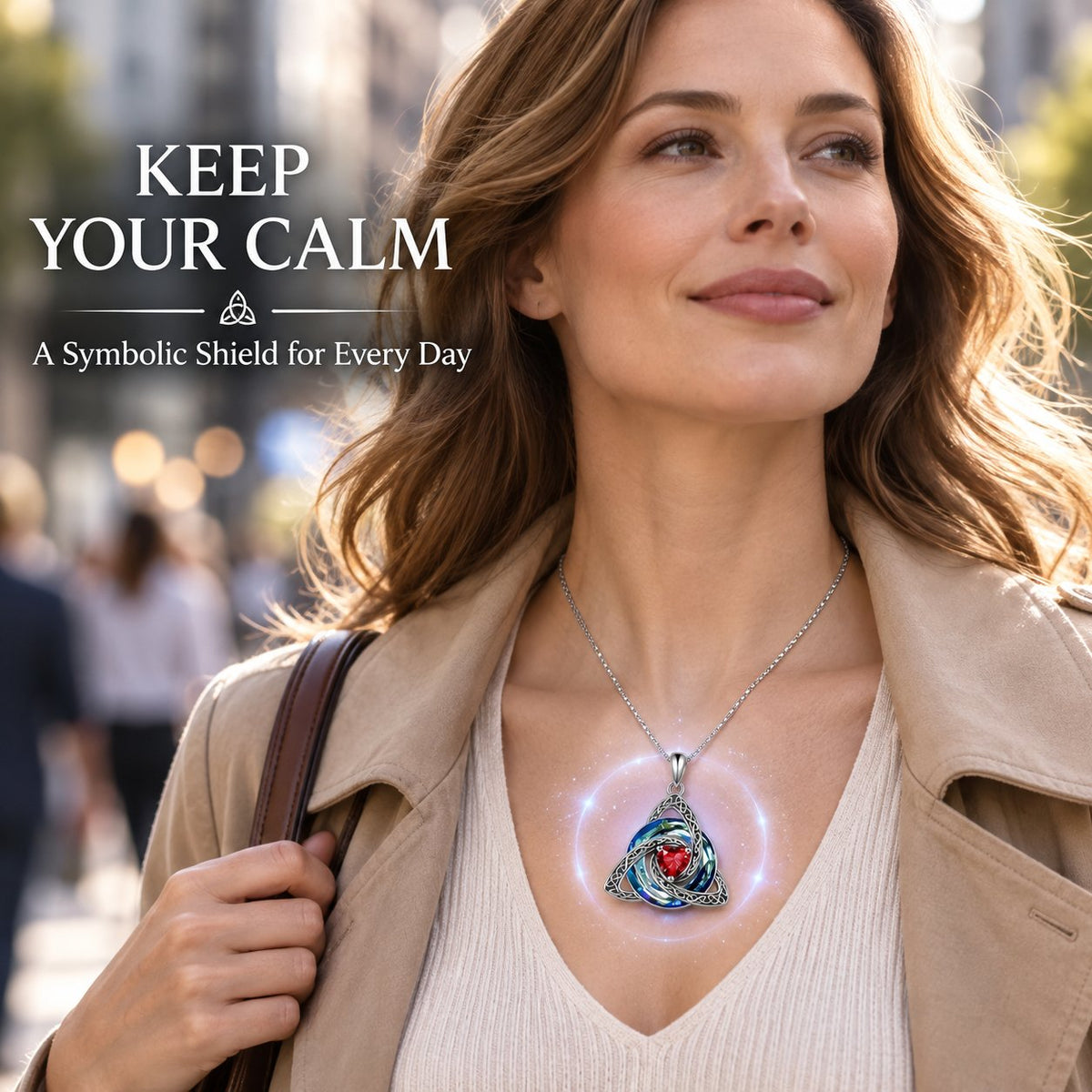 Celtic Birthstone Shield Necklace – Your Birthstone, Your Symbol, Your Story ✨