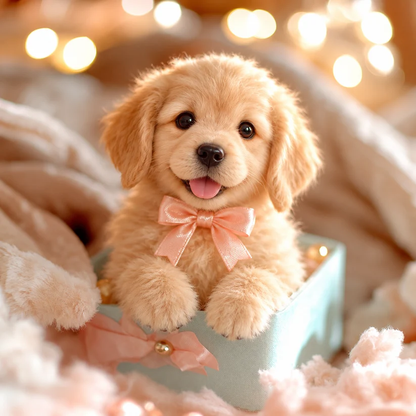 🎄 49% OFF – Golden Buddy™ Realistic Golden Retriever Puppy