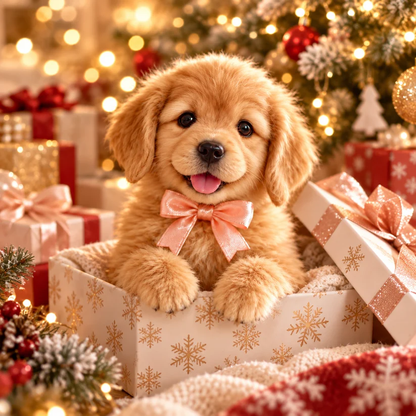 🎄 49% OFF – Golden Buddy™ Realistic Golden Retriever Puppy