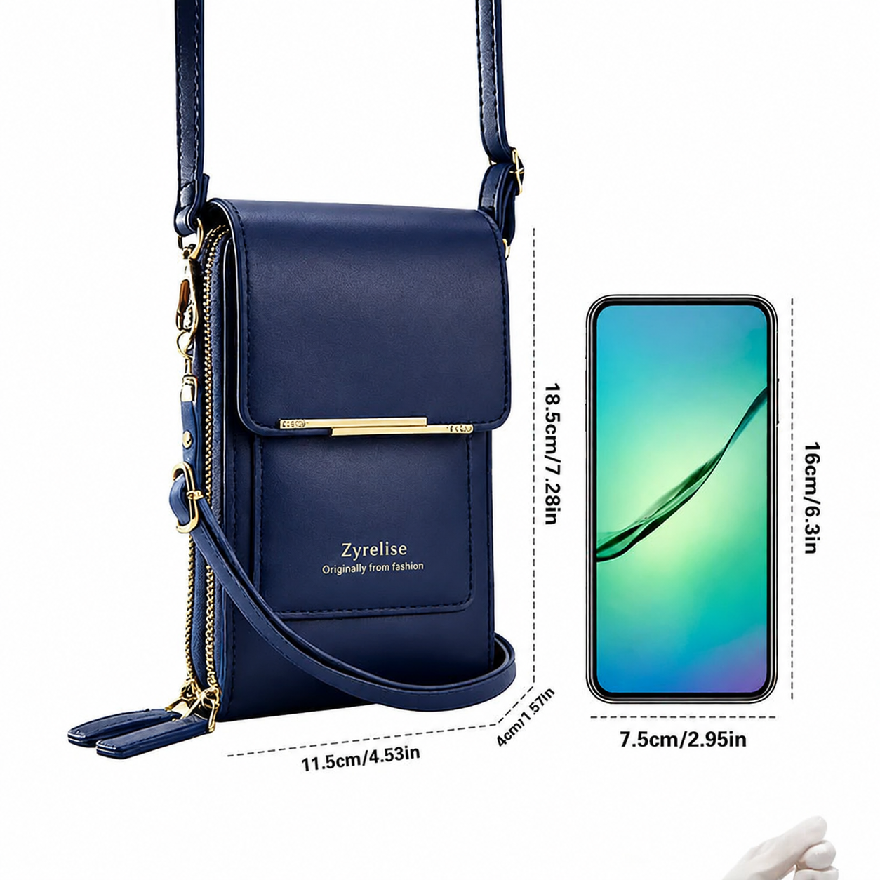 🔥Final 3 Hours: 60% OFF 2026 Trendy Minimalist Elegant Women's Touchscreen Crossbody Phone Wallet