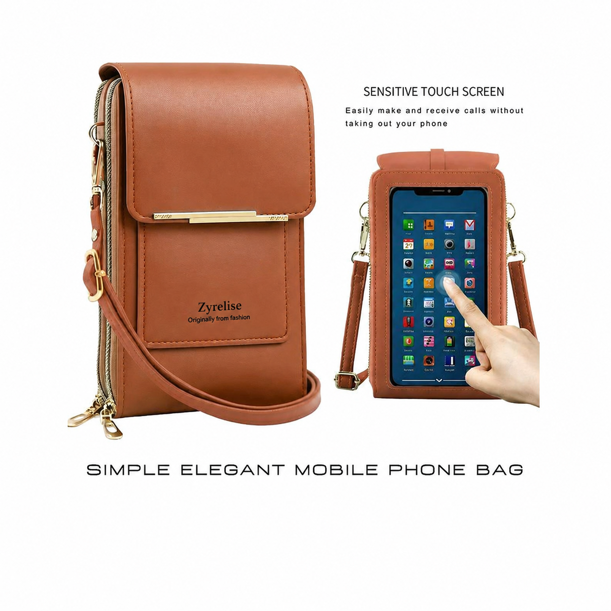 🔥Final 3 Hours: 60% OFF 2026 Trendy Minimalist Elegant Women's Touchscreen Crossbody Phone Wallet