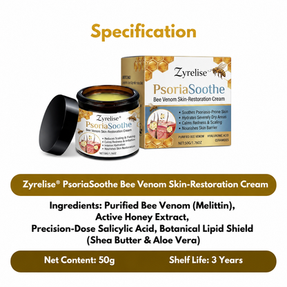 Zyrelise® PsoriaSoothe Bee Venom Skin-Restoration Cream