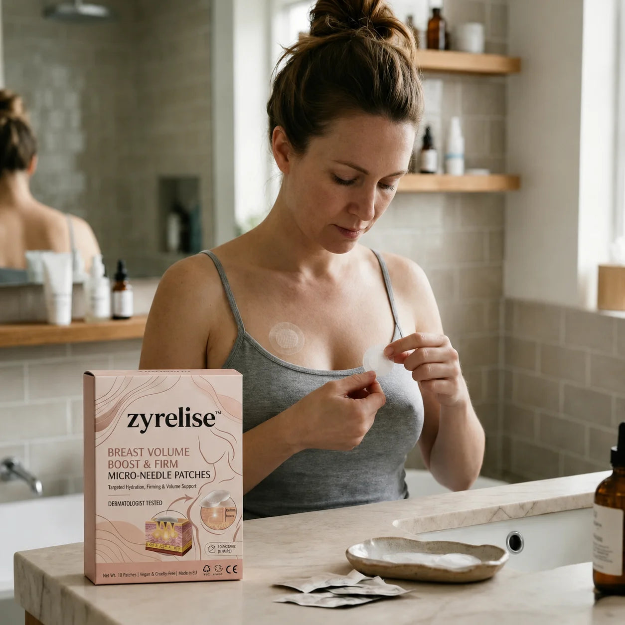 🔥Limited-time 80% sale--Zyrelise™ Targeted Breast Enhancement Advanced Nano-Microneedle Patches