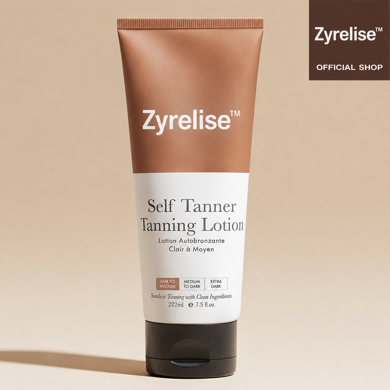 Up to 80% OFF Zyrelise™ Natural Self Tanner Lotion Hydrating Streak Free Glow