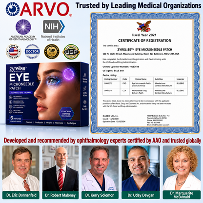 Zyrelise™ Transdermal Vision-Repair Eye Microneedle Patch (Suitable for presbyopia, dry eye syndrome, glaucoma, and cataracts)