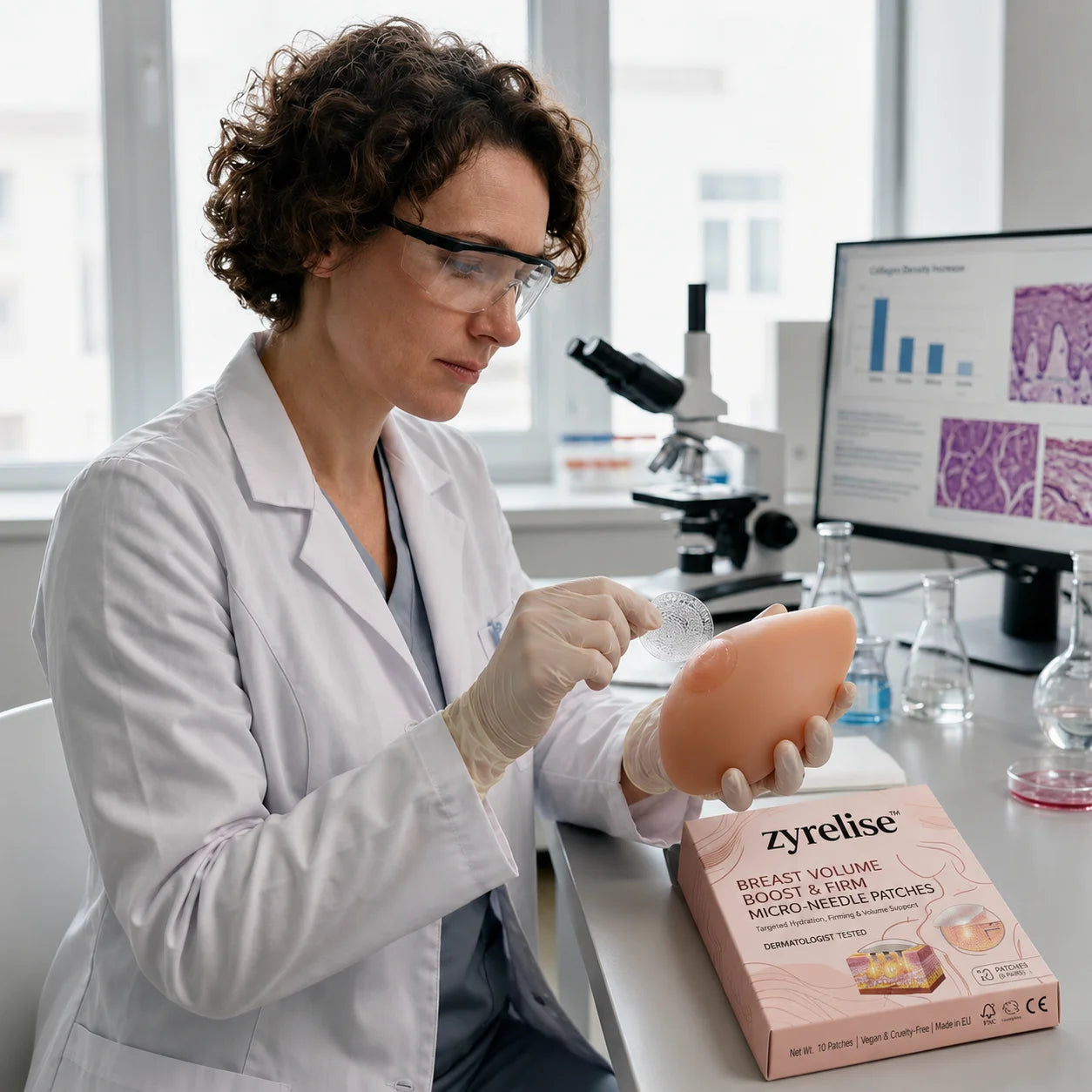 🔥Limited-time 80% sale--Zyrelise™ Targeted Breast Enhancement Advanced Nano-Microneedle Patches