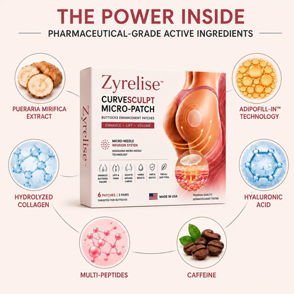 Zyrelise™ CurveSculpt Micro-Patch ✦ Sculpt • Firm • Smooth Lower Body Curves ✦ Micro-Needle Infusion System