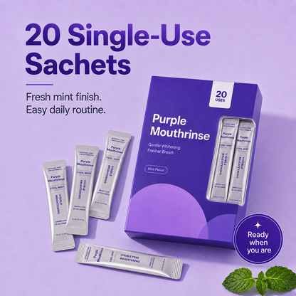Zyrelise™ Purple Mouthwash Sachets 20 Pack