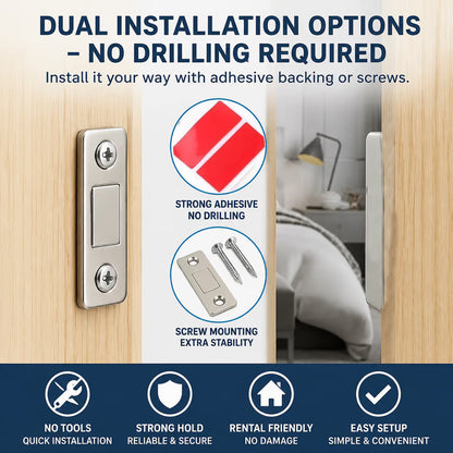 🧲 Tired of Loose Cabinet Doors? This Magnetic Catch Fixes It in Seconds