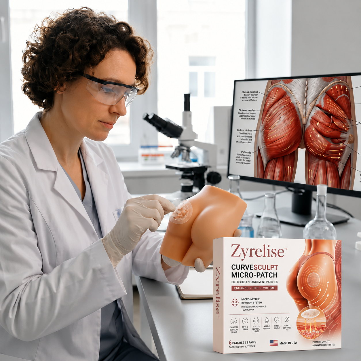 Zyrelise™ CurveSculpt Micro-Patch ✦ Sculpt • Firm • Smooth Lower Body Curves ✦ Micro-Needle Infusion System