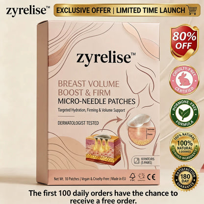 🔥Limited-time 80% sale--Zyrelise™ Targeted Breast Enhancement Advanced Nano-Microneedle Patches