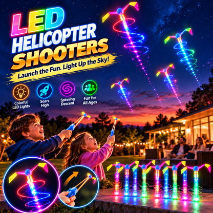 🚁✨ Christmas Night Fun Starts Here — LED Helicopters That Spin, Fly & Glow