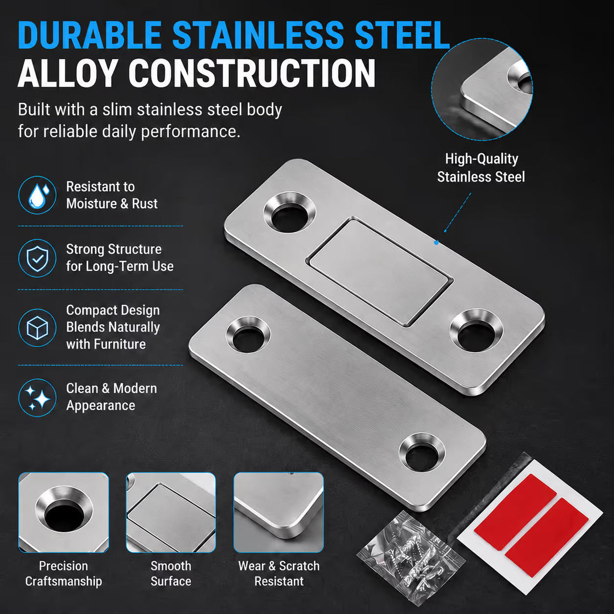🧲 Tired of Loose Cabinet Doors? This Magnetic Catch Fixes It in Seconds