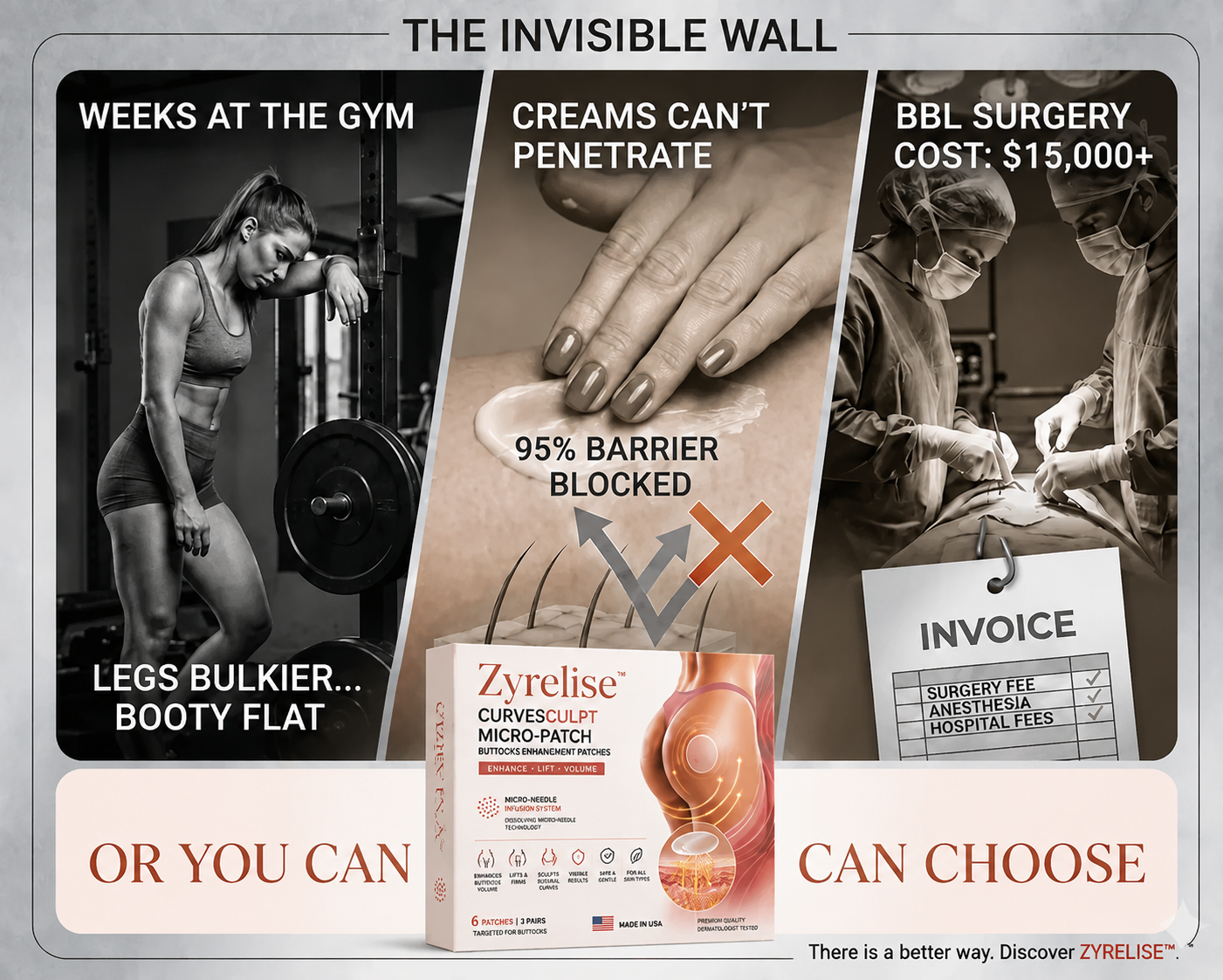 Zyrelise™ CurveSculpt Micro-Patch ✦ Sculpt • Firm • Smooth Lower Body Curves ✦ Micro-Needle Infusion System