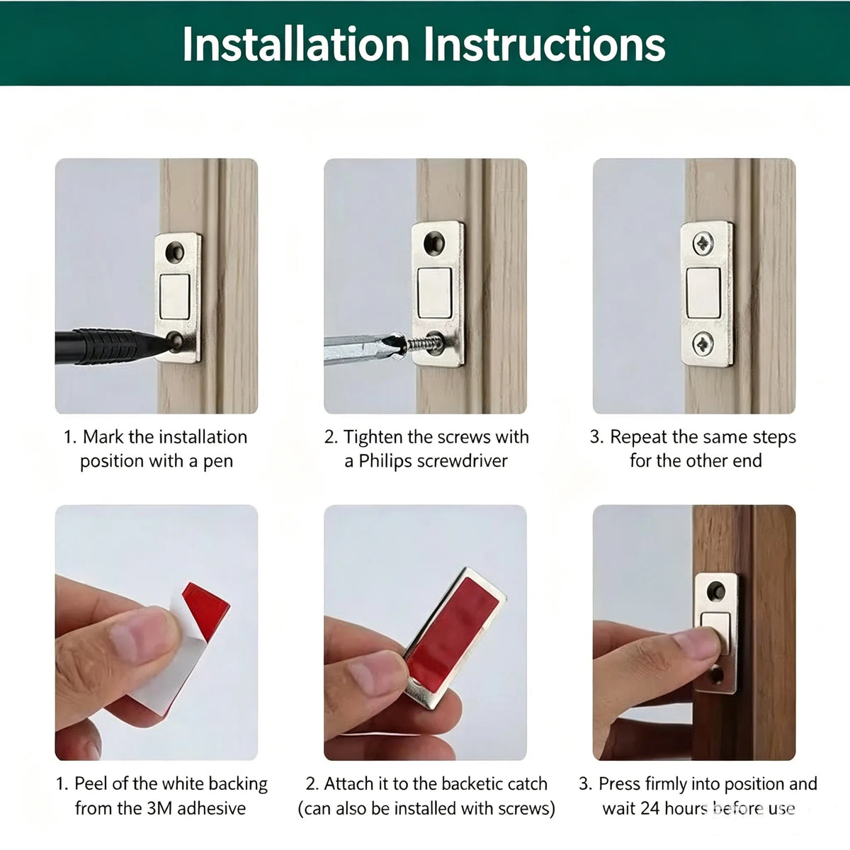 🧲 Tired of Loose Cabinet Doors? This Magnetic Catch Fixes It in Seconds